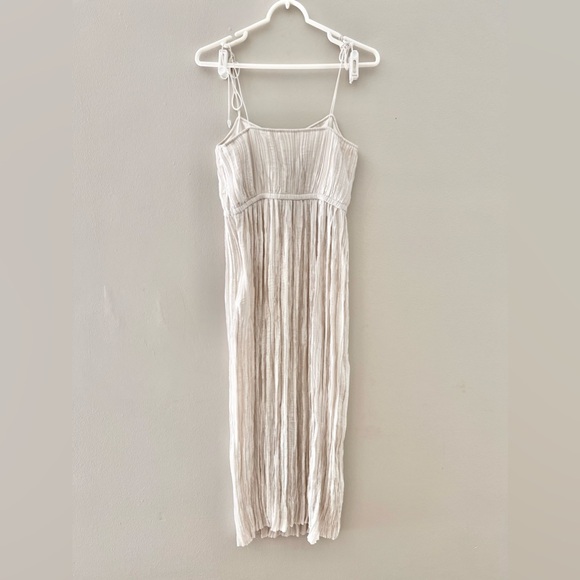 Ulla Johnson Ruched Tie Strap Maxi Dress Size 0 EUC - Picture 7 of 8